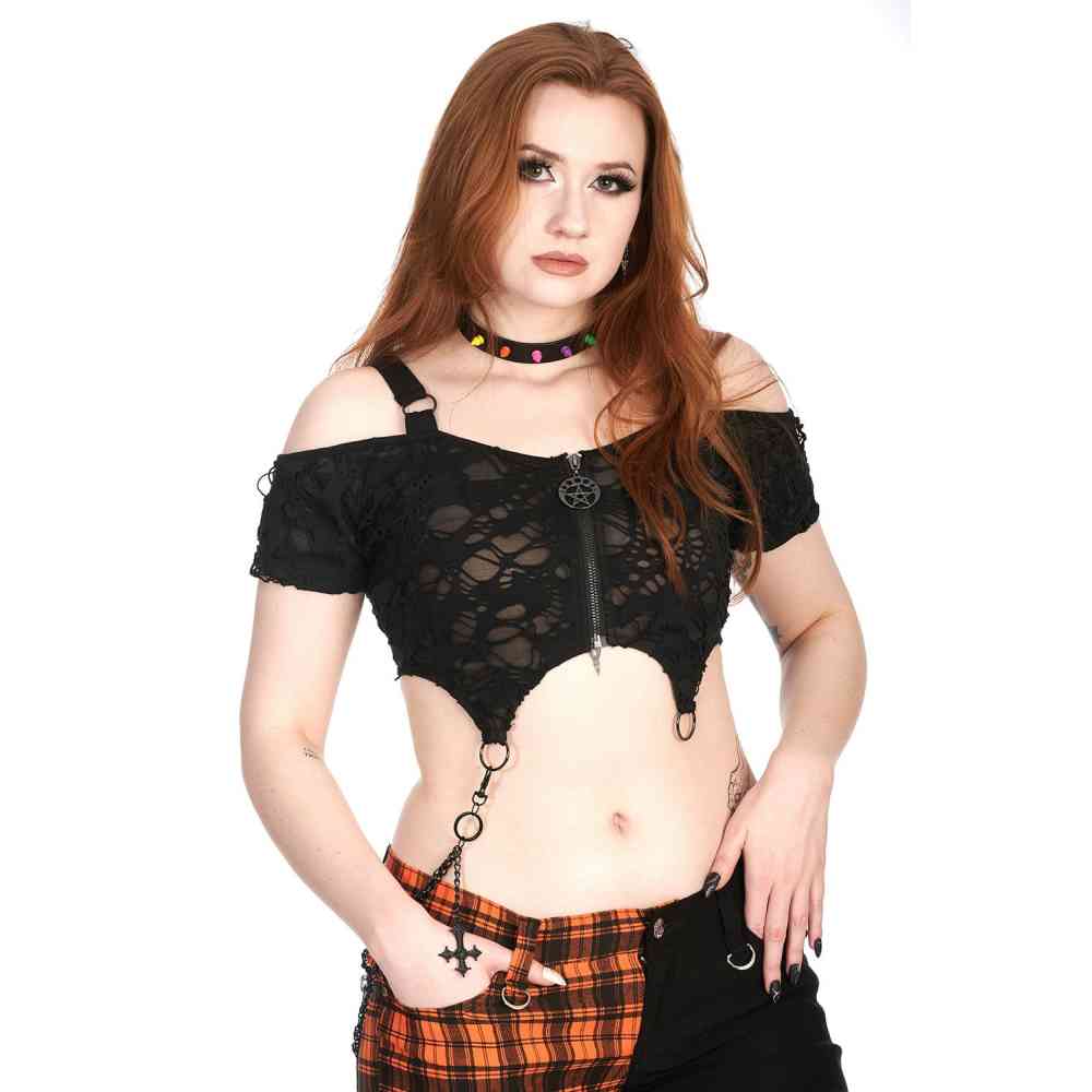 Banned - Let The Devil In Wallet chain/Trousers keychain - Black